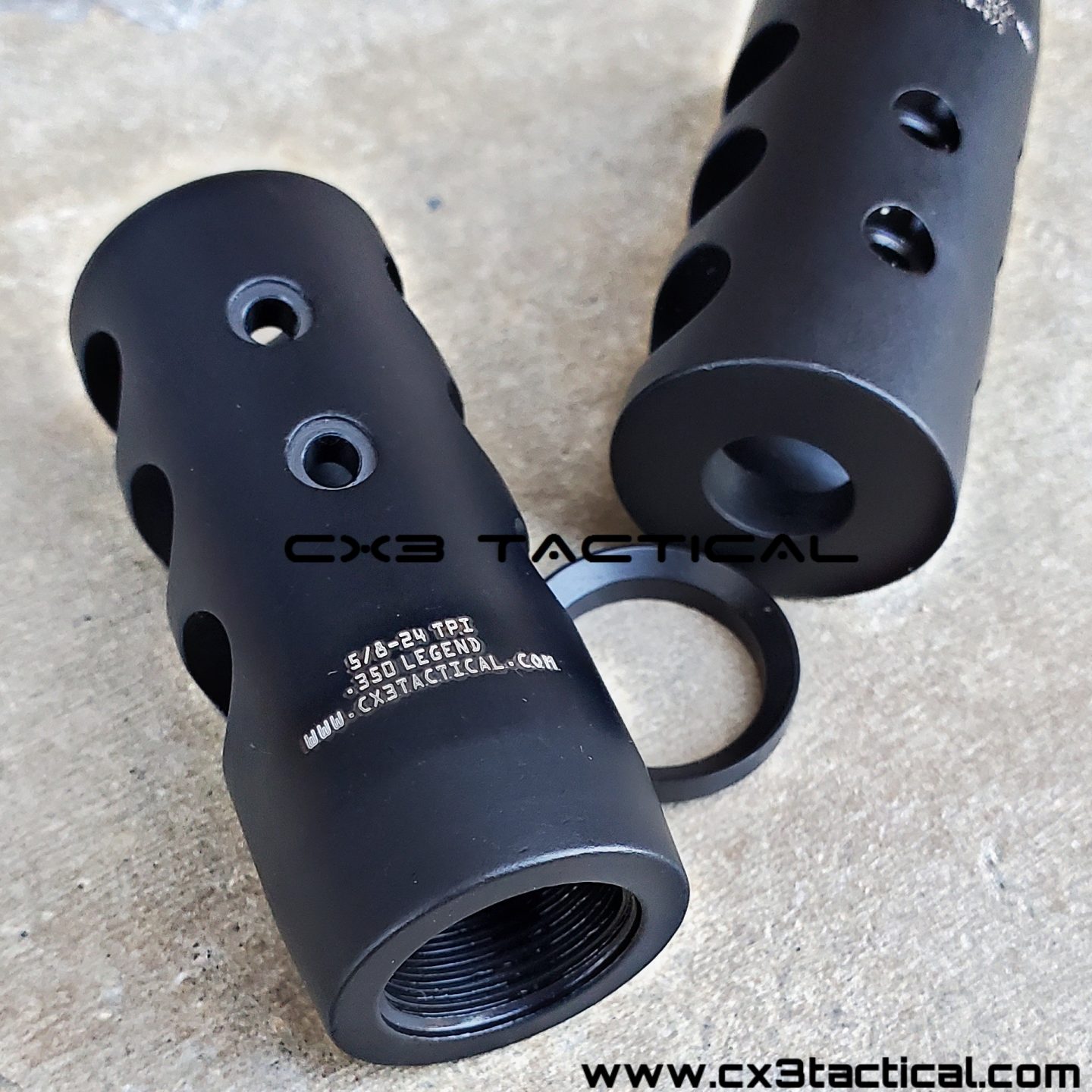 .350 Legend Muzzle Brake Compensator 350 Legend Comp Brake 5/824 TPI