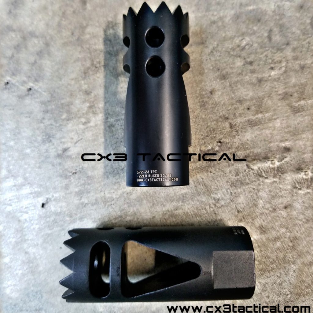 Ruger 10/22 Muzzle Brake Compensator Spike Comp 1/2-28 1022 Charger ...